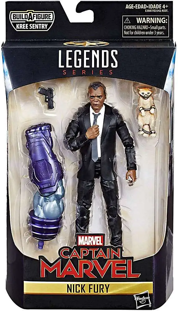 Captain Marvel Marvel Legends Kree Series Nick Fury Action Figure [Damaged Package]