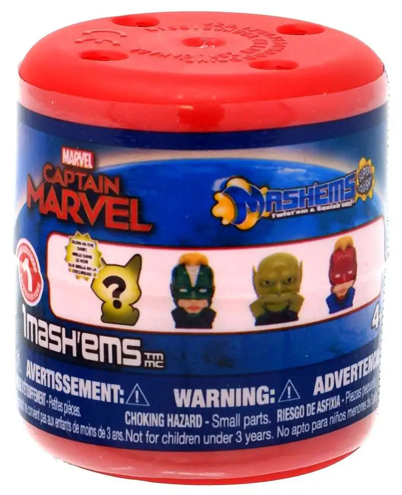 Mashems Captain Marvel Series 1 Lot of 5 Sealed Capsules 