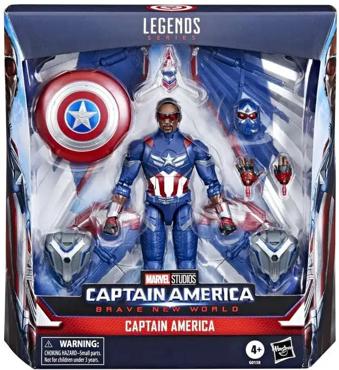 Captain America Brave New World Marvel Legends Captain America Deluxe Action Figure [Sam Wilson]