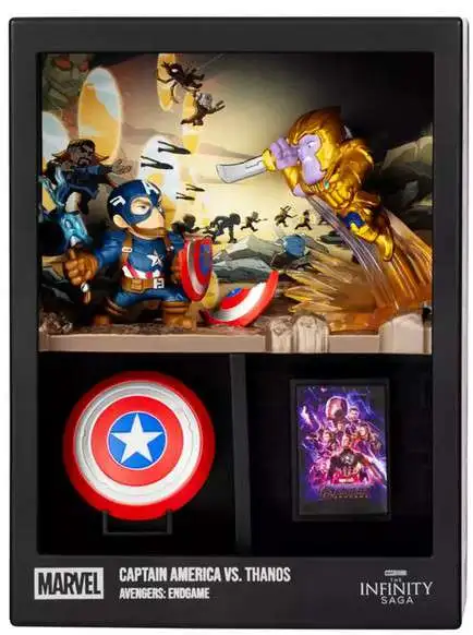 Disney Marvel Fandrop Captain America vs. Thanos Diorama Figure Set MV03