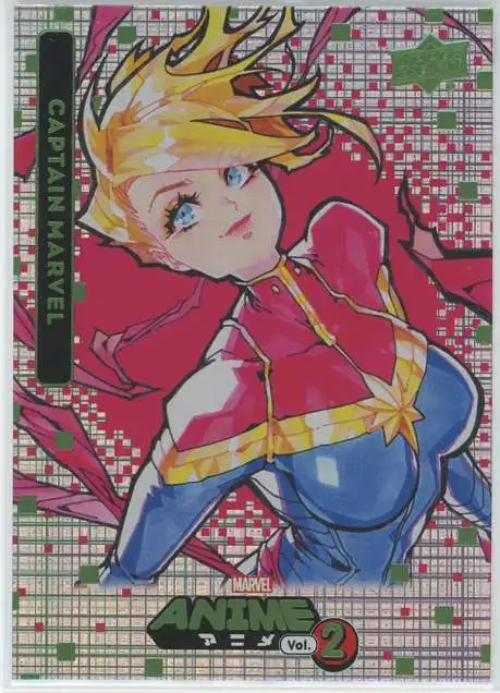 2023 Marvel Anime Volume 2 Captain Marvel #10 [Green Holo]