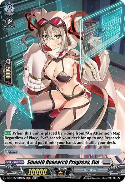 Cardfight Vanguard Triumphant Return of the Brave Heroes Holo Smooth Research Progress, Eva D-BT05/H19EN