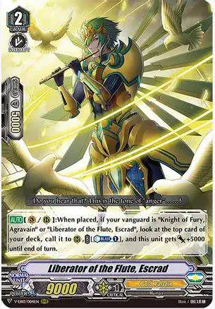 Cardfight Vanguard The Mysterious Fortune RRR Rare Liberator of the Flute, Escrad V-EB10/004