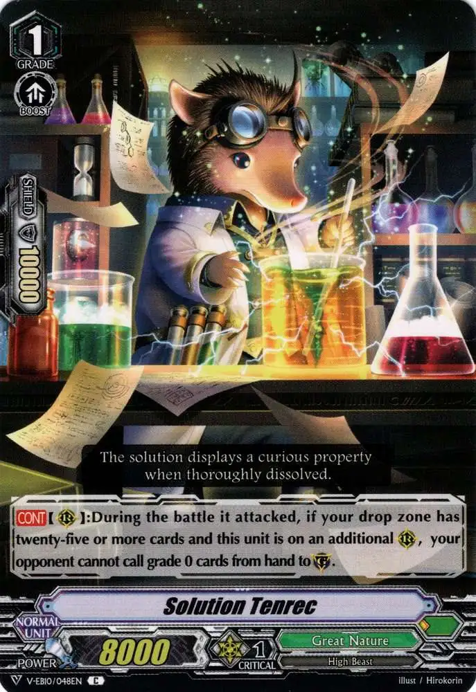 Cardfight Vanguard The Mysterious Fortune Common Solution Tenrec V-EB10/048
