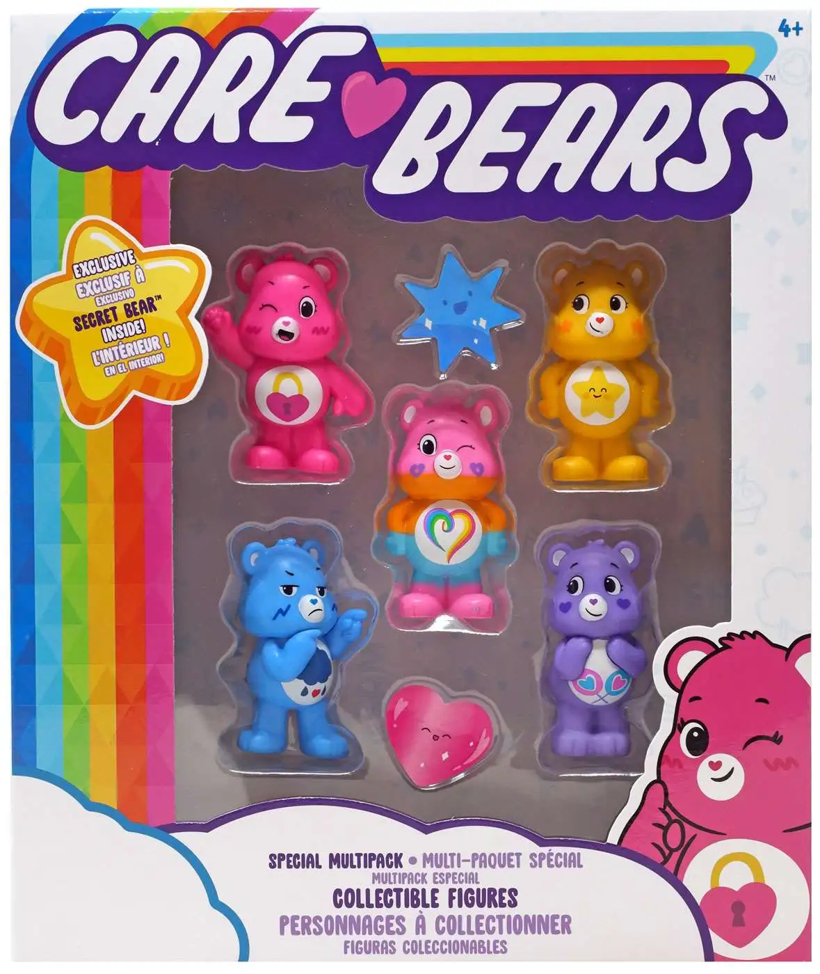 Share Bear+ Set of 4 Grumpy Bear Care Bears Collectible Mini Action Figures 