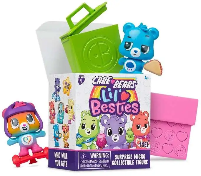 Care Bears Lil' Besties Surprise Micro Collectible Figure Mystery Pack [1 RANDOM Figure]