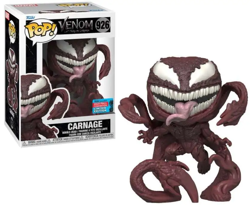 Funko Marvel POP Marvel Carnage Exclusive Vinyl Bobble Head 926 Venom Let  There be Carnage - ToyWiz
