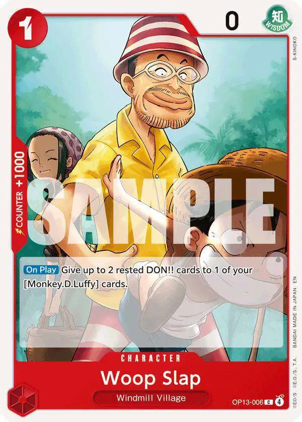 One Piece Trading Card Game Carrying On His Will Common Woop Slap OP13-006