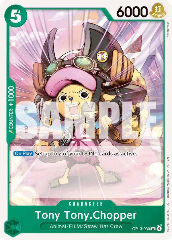 One Piece Trading Card Game Carrying On His Will Uncommon Tony Tony.Chopper OP13-030