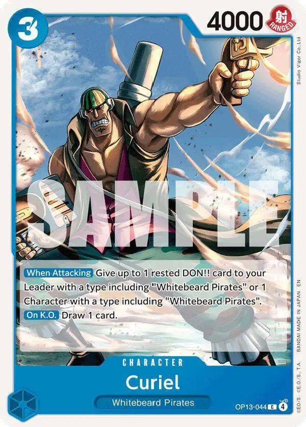 One Piece Trading Card Game Carrying On His Will Common Curiel OP13-044