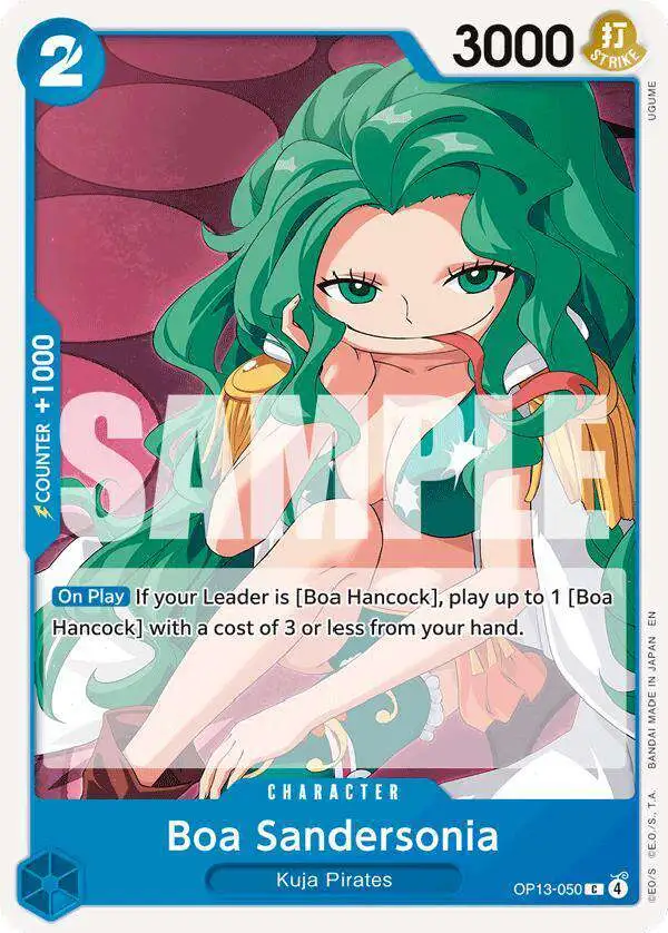 One Piece Trading Card Game Carrying On His Will Common Boa Sandersonia OP13-050