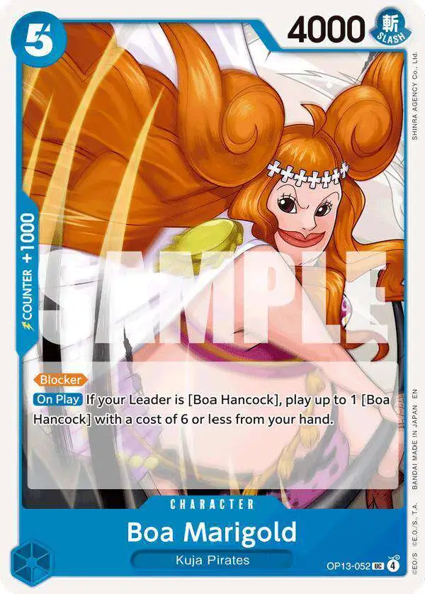 One Piece Trading Card Game Carrying On His Will Uncommon Boa Marigold OP13-052