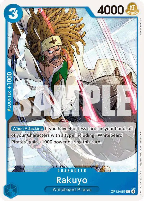 One Piece Trading Card Game Carrying On His Will Common Rakuyo OP13-055