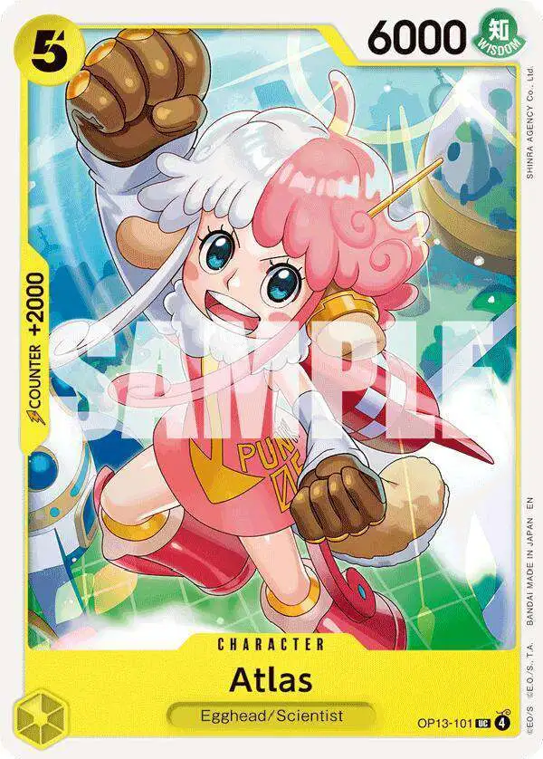 One Piece Trading Card Game Carrying On His Will Uncommon Atlas OP13-101