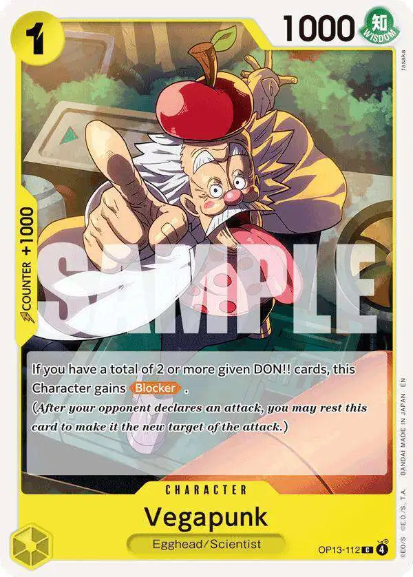 One Piece Trading Card Game Carrying On His Will Common Vegapunk OP13-112