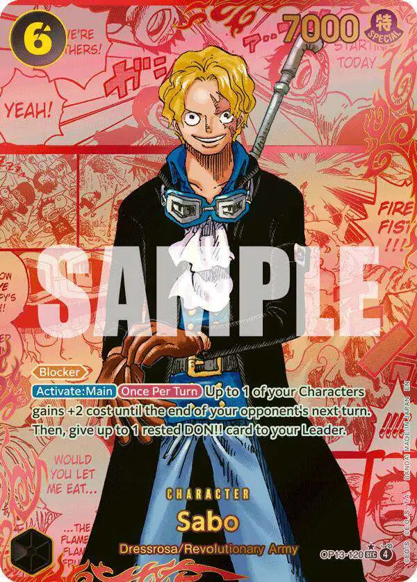 One Piece Trading Card Game Carrying On His Will Single Card Sabo