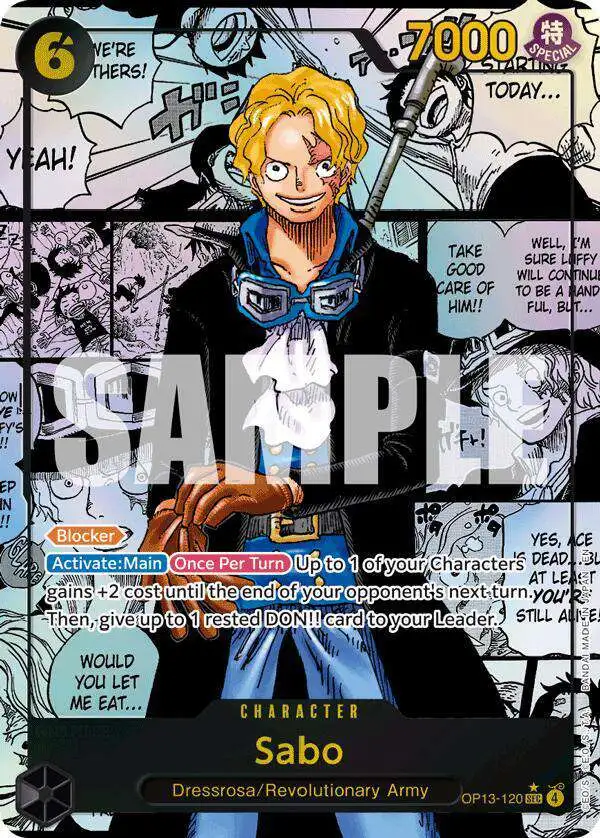 One Piece Trading Card Game Carrying On His Will Single Card Sabo