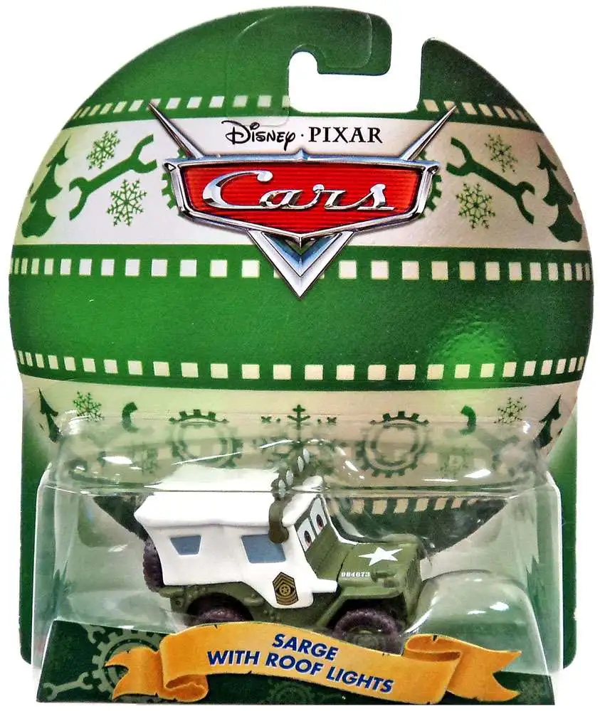 Disney / Pixar Cars 2017 Holiday Sarge with Roof Lights Diecast Car