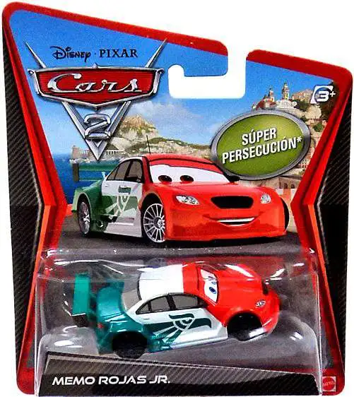 Disney Pixar Cars 2 Main Series Memo Rojas Jr. 155 Diecast Car Mexico Mattel Toys -