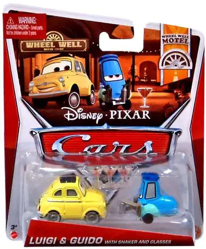 Disney / Pixar Cars Series 3 Luigi & Guido with Shaker & Glasses Diecast Car 2-Pack