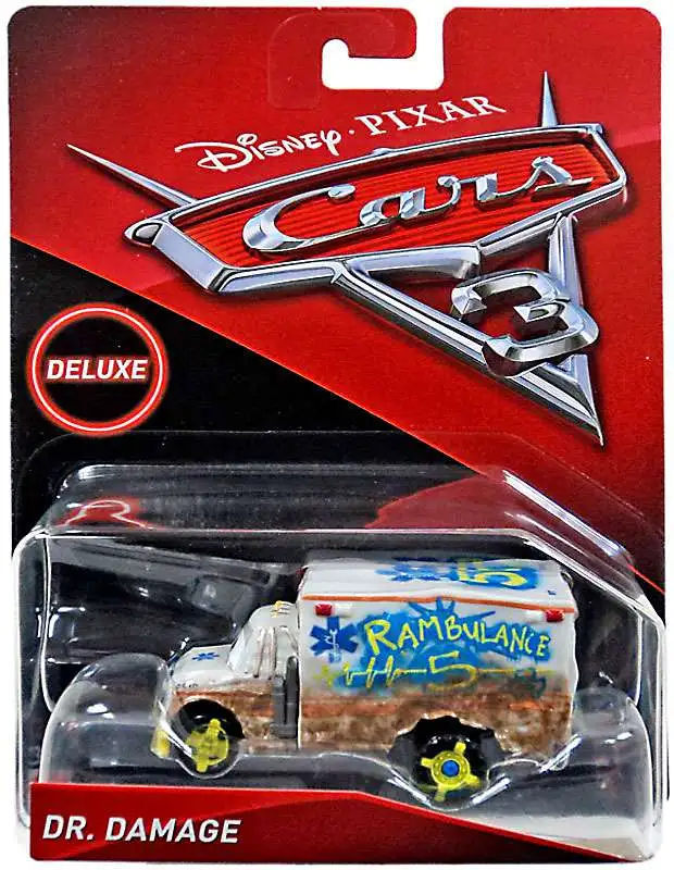 Disney Pixar Cars Cars 3 Deluxe Oversized Dr Damage 155 Diecast Car 