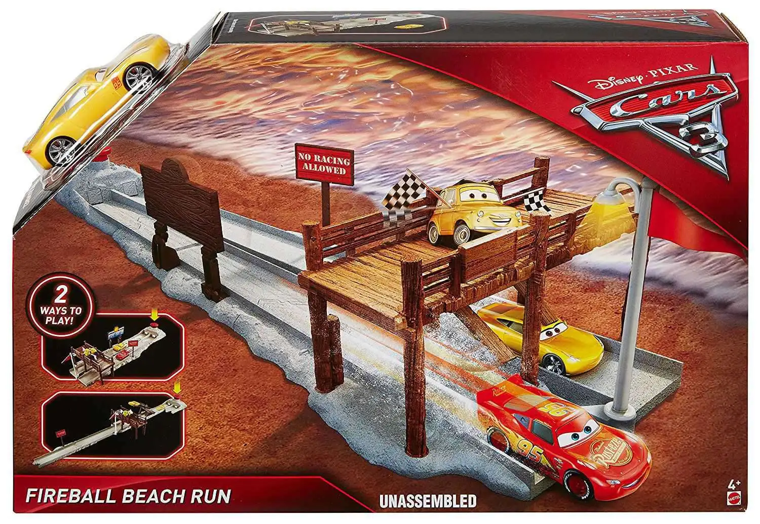 Disney Pixar Cars Cars 3 Fireball Beach Run Playset Mattel Toys