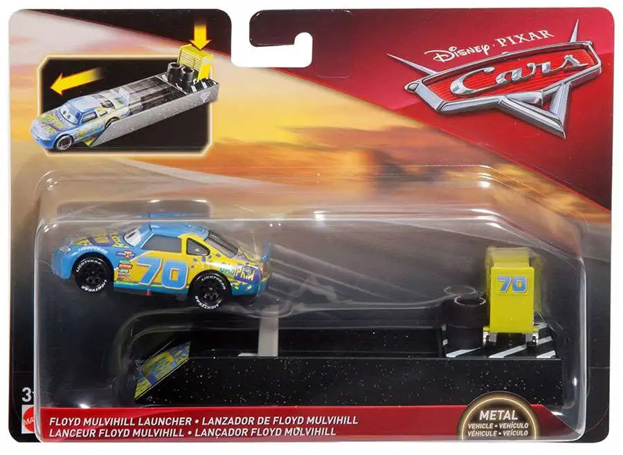 Disney / Pixar Cars Cars 3 Floyd Mulvihill Diecast Car & Launcher [Loose]