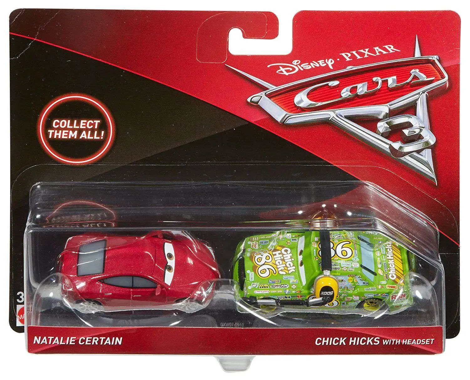 Disney Pixar Cars Cars 3 Natalie Certain Chick Hicks with Headset