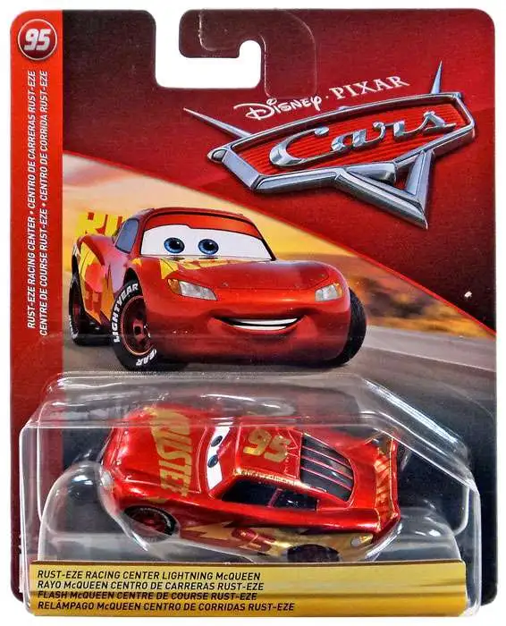 Mattel Disney Pixar Cars 3 Rust-Eze Racing Center Lightning Mcqueen 1:55 Diecast 