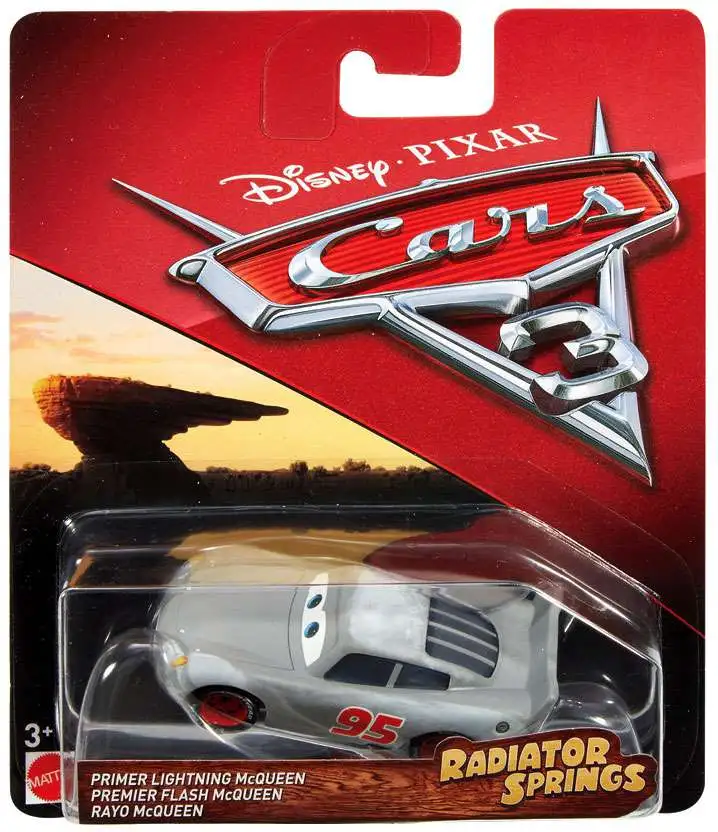 Cars-Primer McQueen Radiator Springs Lightning Mattel Disney Pixar Dinoco 