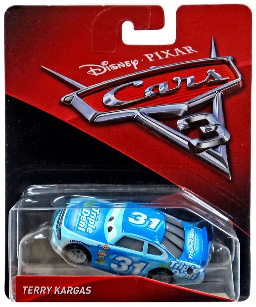 Disney Pixar Cars 3 Terry Kargas Triple Dent # 31 Mattel 1:55 Scale diecast