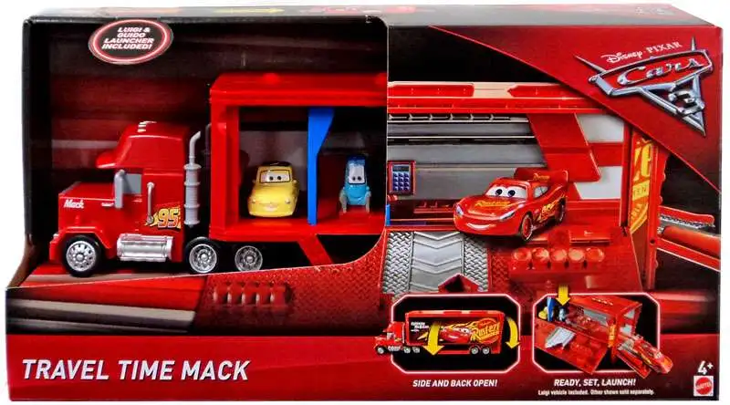 Disney / Pixar Cars Cars 3 Travel Time Mack Playset [with Luigi & Guido, Damaged Package]