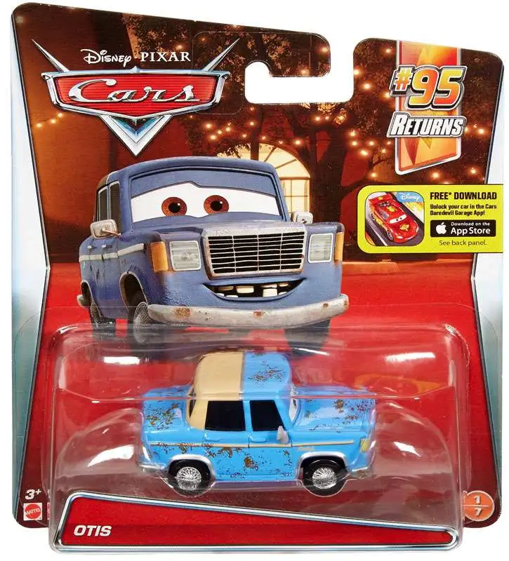 Disney / Pixar Cars #95 Returns Otis Diecast Car #1/7