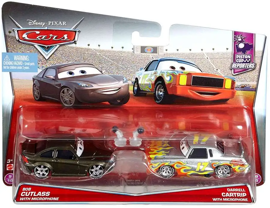 Mattel 3 Disney Pixar Cars Piston Cup Reporters Tim Rimmer for sale online 