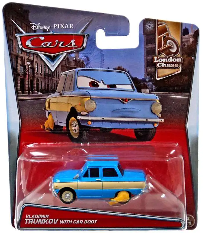 Disney / Pixar Cars London Chase Vladimir Trunkov with Car Boot Diecast Car #3/11
