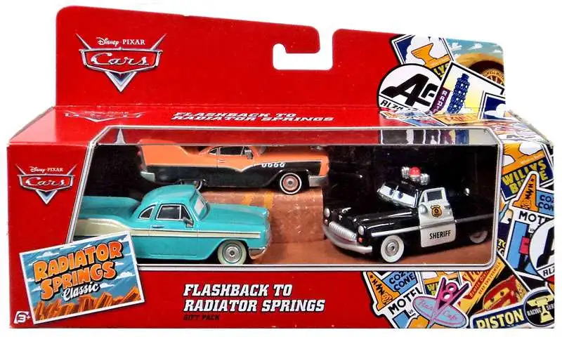Disney Pixar Cars Flashback to Radiator Springs 155 Diecast Car 3-Pack  Mattel Toys