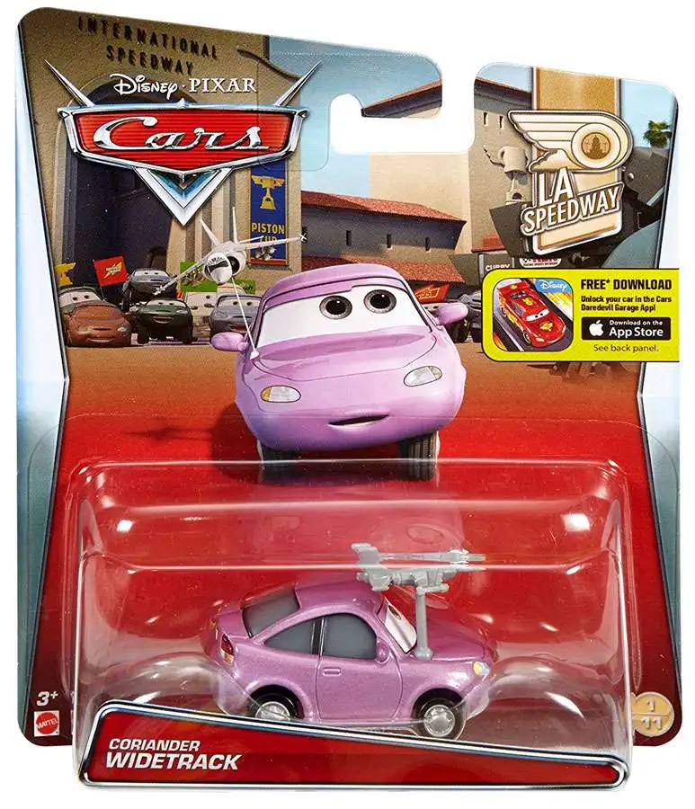 Disney Pixar LA 155 Toys Cars Car Coriander Speedway Diecast 111 - Widetrack Mattel ToyWiz