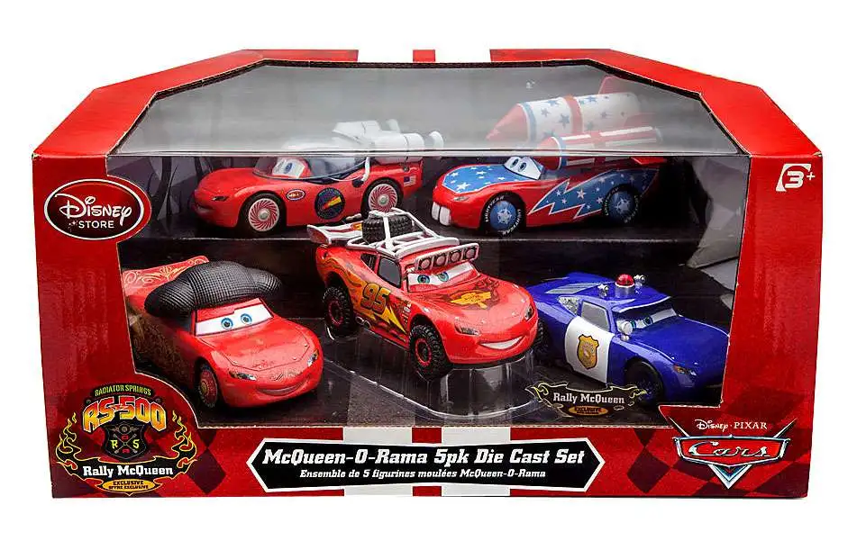 Disney Store Ensemble voiture miniature Flash McQueen, Disney Pixar Cars :  Sur la route