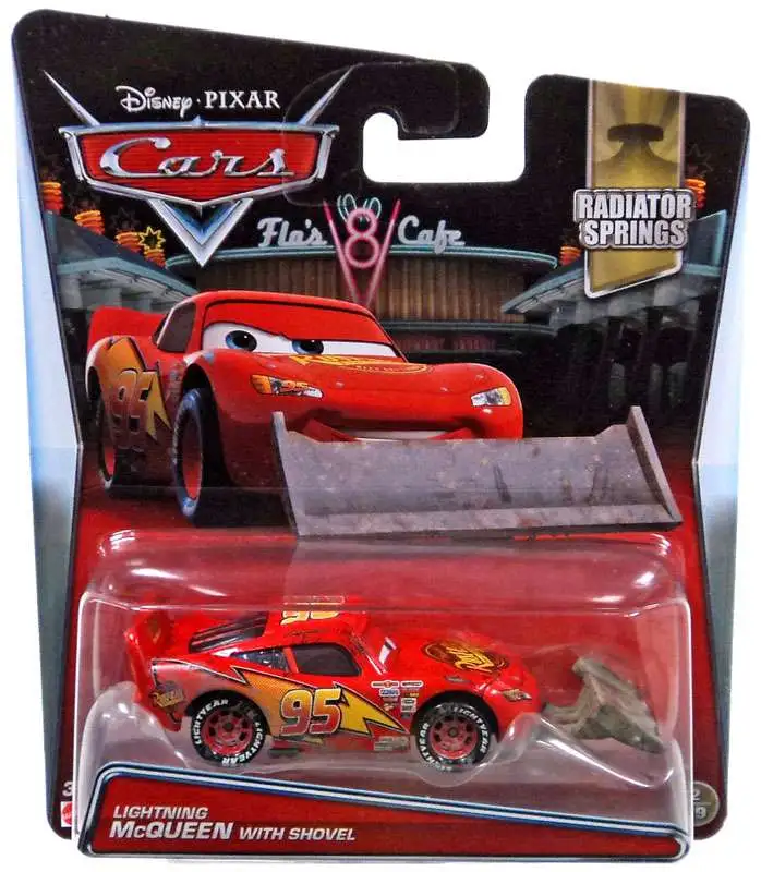 Disney Pixar Cars Radiator Springs Lightning McQueen with Shovel