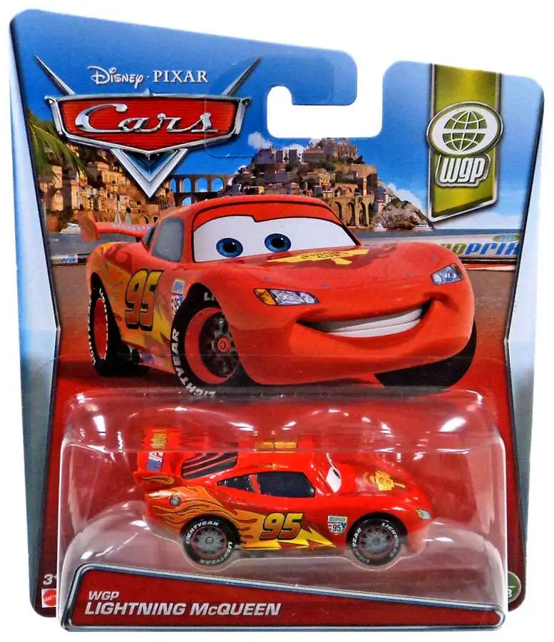 Disney / Pixar Cars WGP Lightning McQueen Diecast Car #1/13 [Damaged Package]