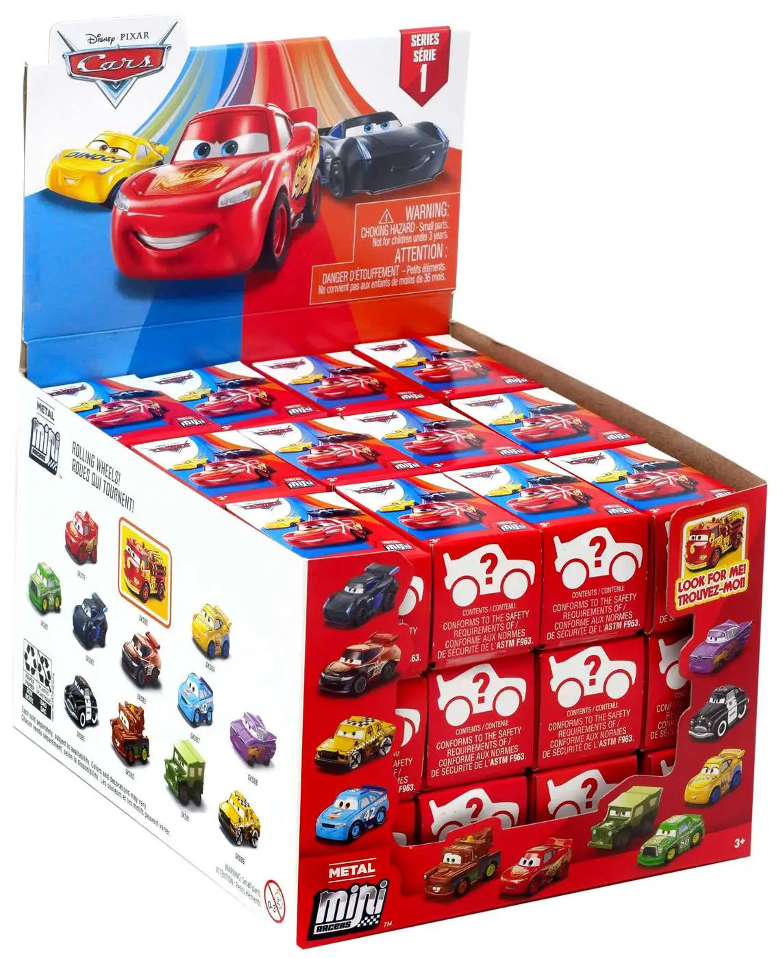 Atrás, atrás, atrás parte Riego otro Disney Cars 3 Metal Mini Racers Series 1 Mystery Box 36 Packs Mattel Toys -  ToyWiz