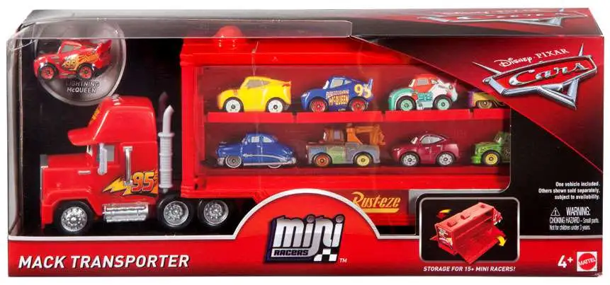 New Disney Pixar Cars Mini Racers Mack Transporter Cars Toy 