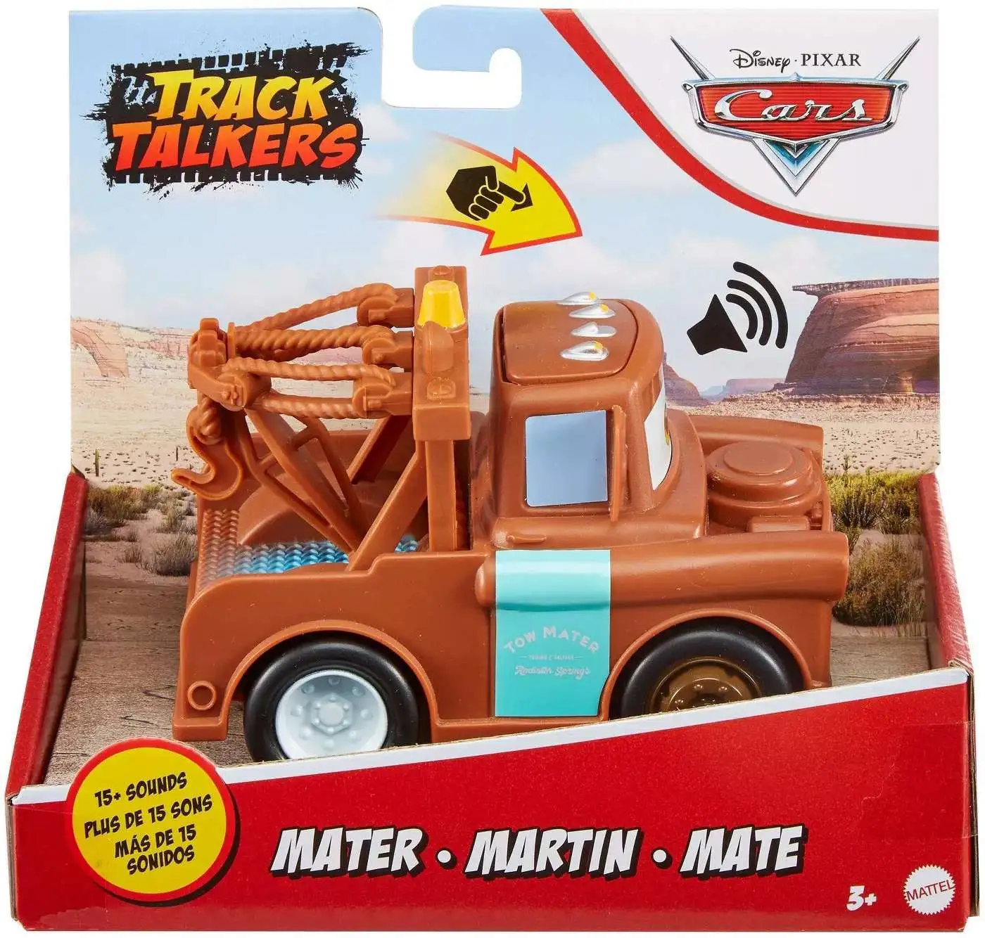 Sounds & Phrases Details about   Disney Pixar Cars Track Talkers MATER Toy Vehicle with 15