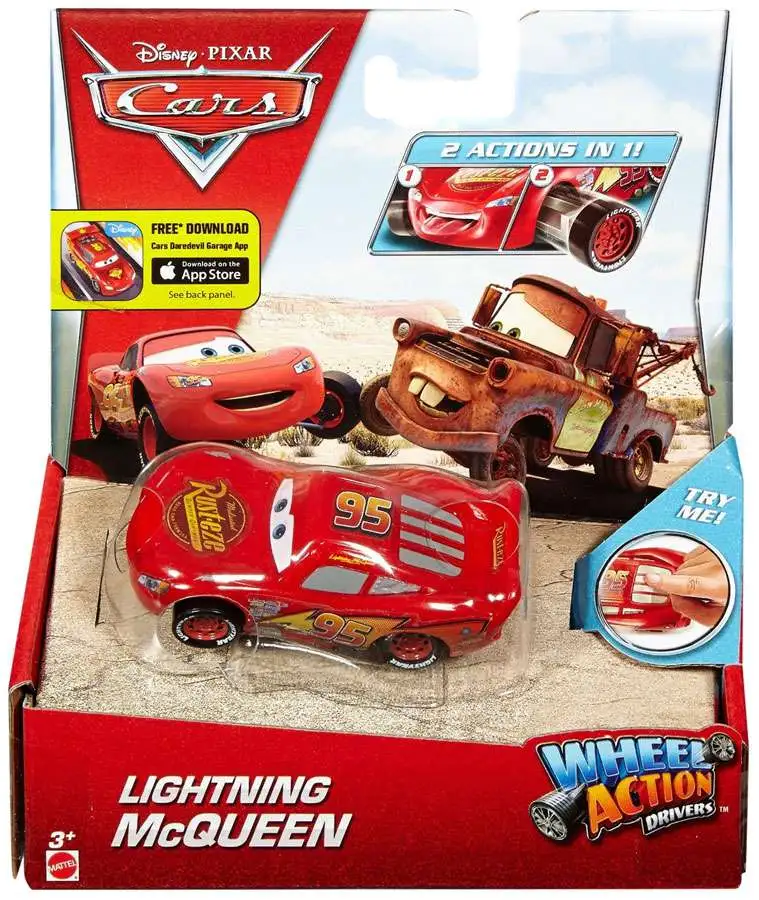 Disney / Pixar Cars Wheel Action Drivers Lightning McQueen Diecast Car