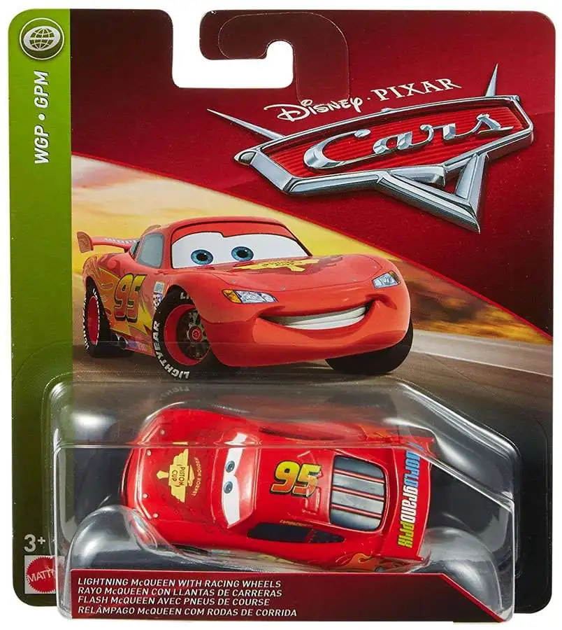 Disney Pixar Cars Lightning McQueen with Racing Wheels 