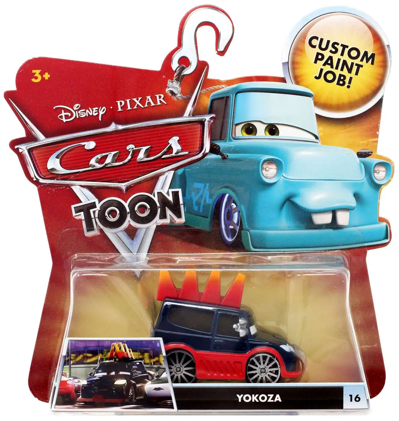 Disney Pixar Cars Toon ミニカーセット Disney Pixar Cars Cars Toon Main Series Yokoza 155 Diecast Car 16