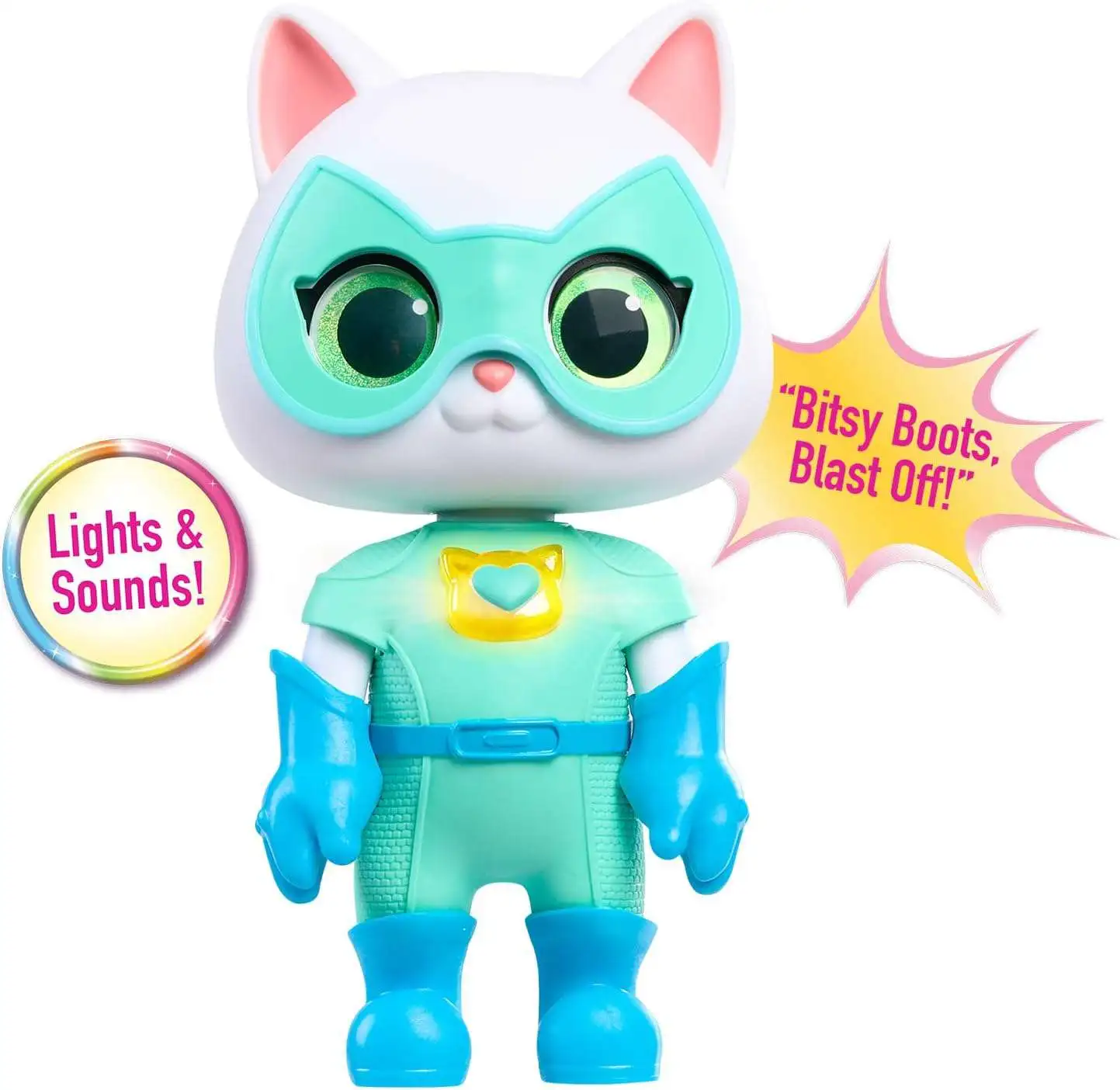 Disney Junior SuperKitties Cat-Tastic Bitsy Transforming Figure Lights ...