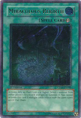 YuGiOh GX Trading Card Game Cyberdark Impact Ultimate Rare Miraculous Rebirth CDIP-EN044