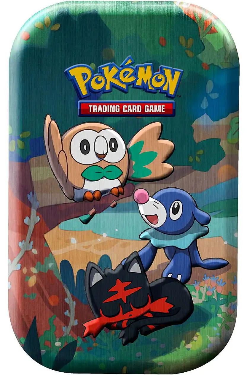 Pokemon Celebrations Rowlet, Litten Popplio Mini Tin Set 2