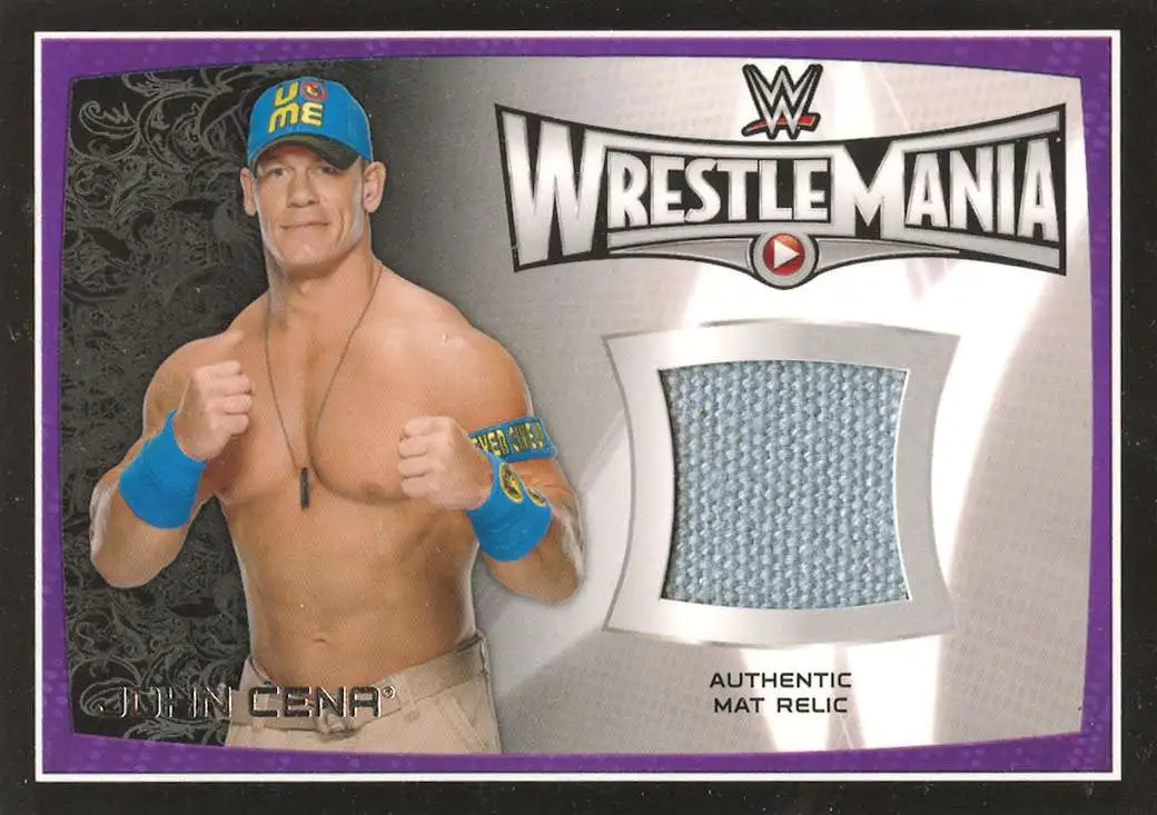 WWE Wrestling 2015 Topps Road to WrestleMania John Cena [Mat Relic]